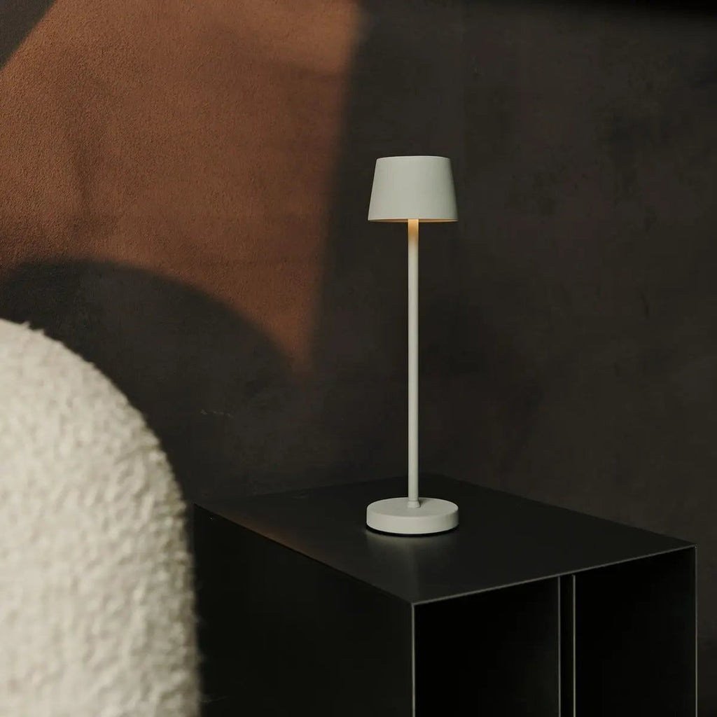 Vondel Mini Shadow Grey Cordless Lamp | Dimmable & Perfect for Hospitality Industry - LUXONAS HOME