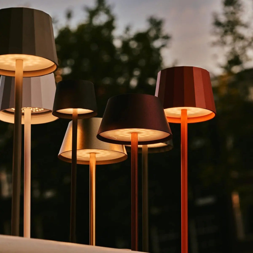 Vondel Mini Stone Grey Cordless Lamp | Dimmable & Perfect for Hospitality Industry - LUXONAS HOME