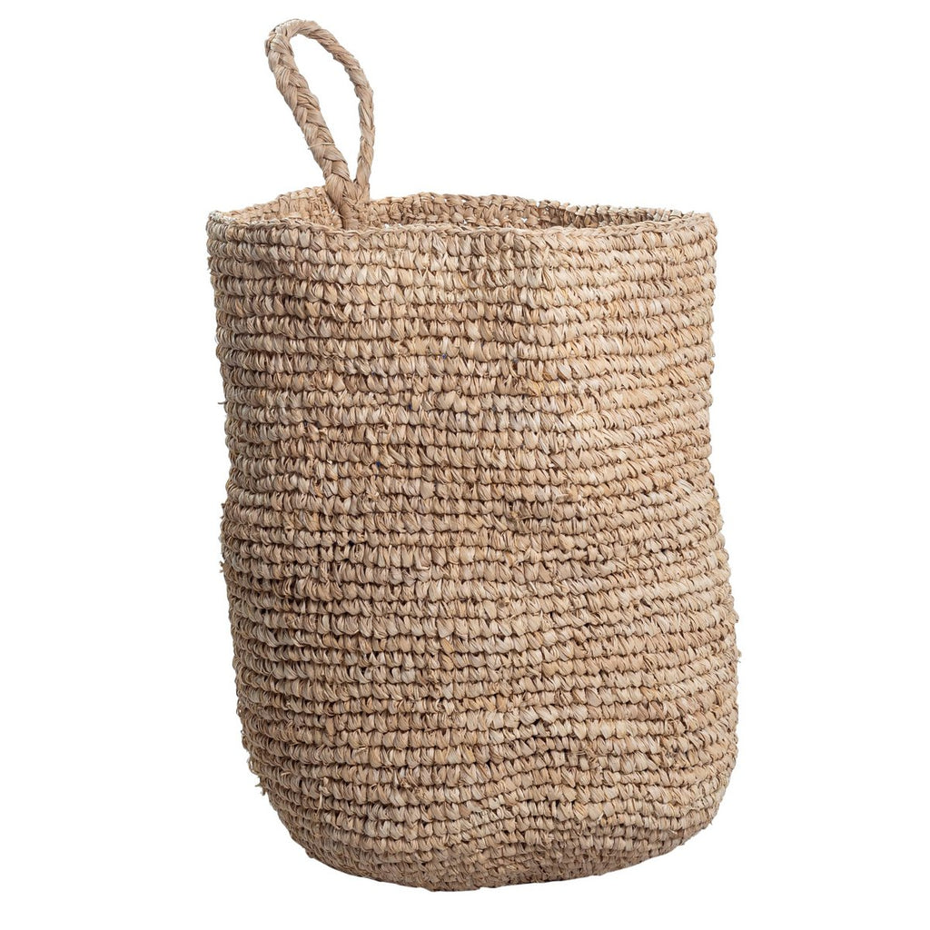 Wall Basket UTARA Hanging Storage Basket made of Raffia - LUXONAS HOME