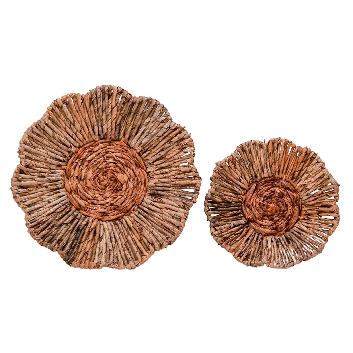 Wall Decor or Bowl MELAYA Wall Basket made of Banana Fibre (2 sizes) - LUXONAS HOME