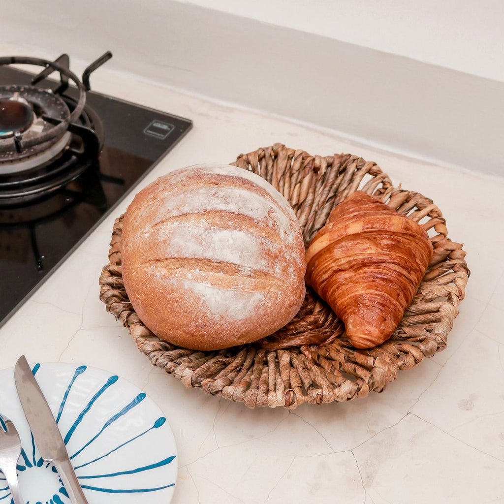 Wall Decor or Bowl MELAYA Wall Basket made of Banana Fibre (2 sizes) - LUXONAS HOME