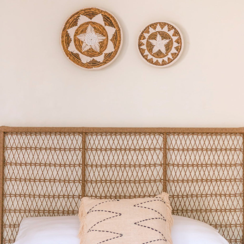 Wall Decor | Wall Basket | Decorative Bowl GUMA made of Banana Fiber (2 sizes) - LUXONAS HOME