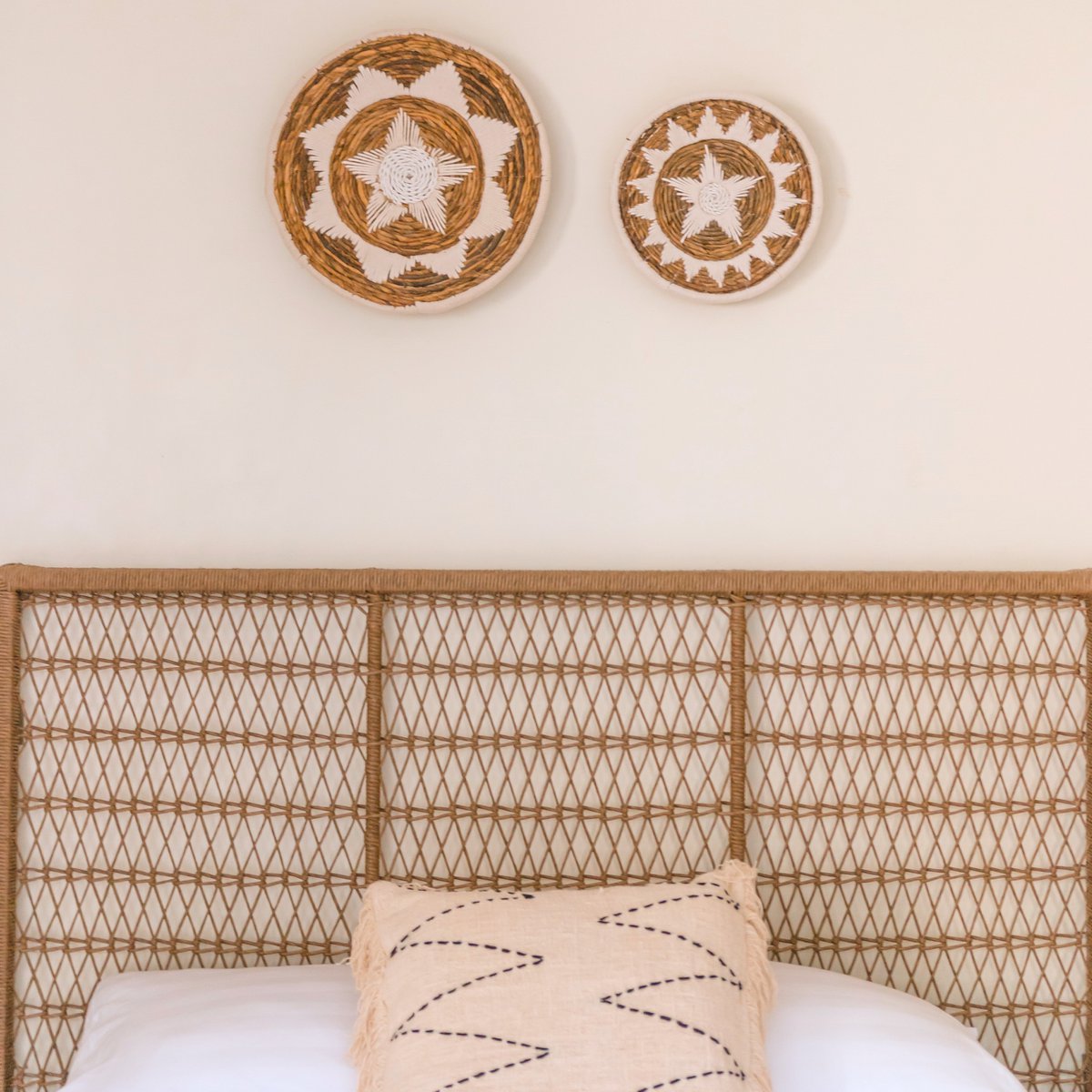 Wall Decor | Wall Basket | Decorative Bowl GUMA made of Banana Fiber (2 sizes) - LUXONAS HOME