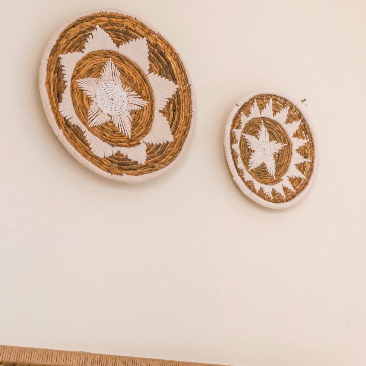 Wall Decor | Wall Basket | Decorative Bowl GUMA made of Banana Fiber (2 sizes) - LUXONAS HOME