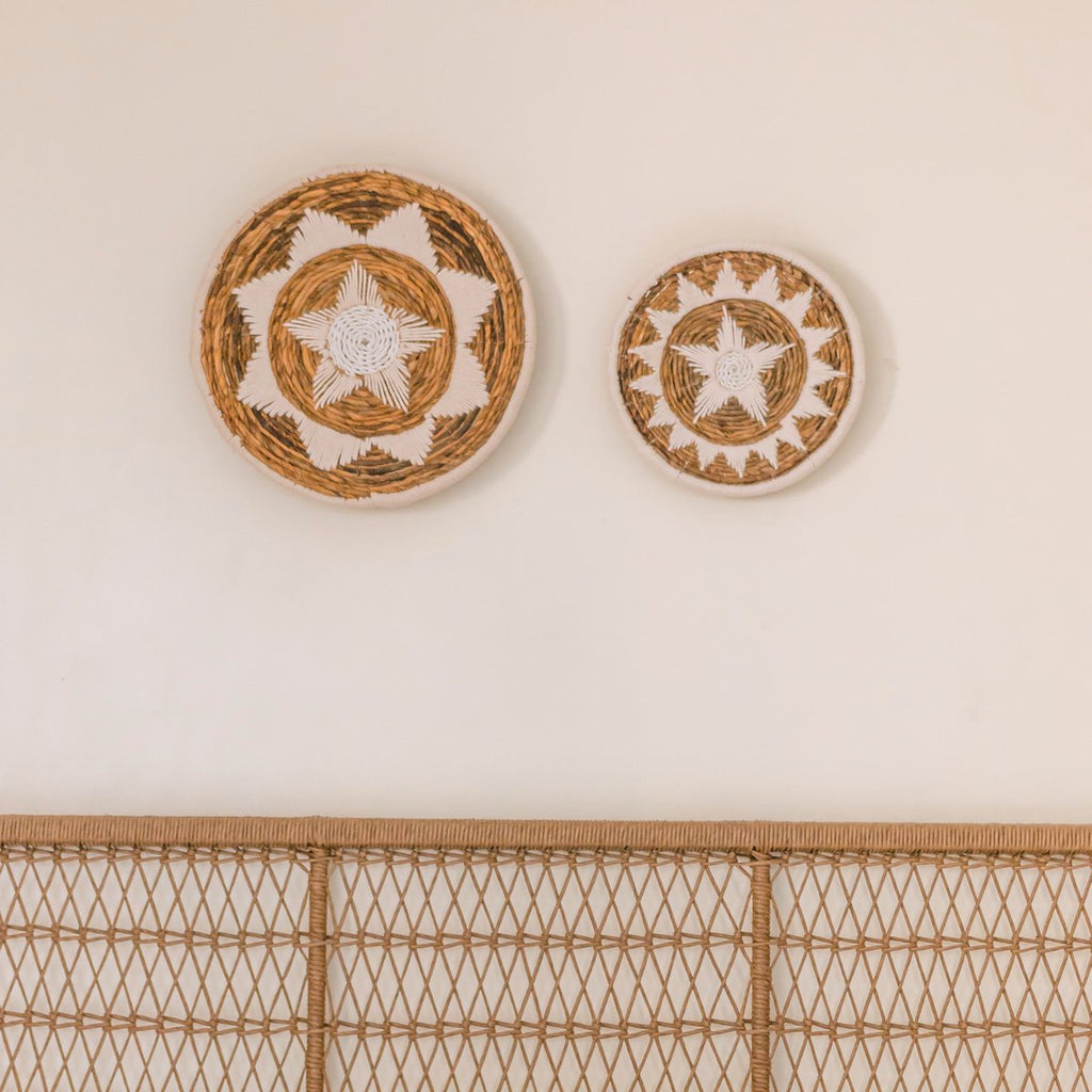 Wall Decor | Wall Basket | Decorative Bowl GUMA made of Banana Fiber (2 sizes) - LUXONAS HOME