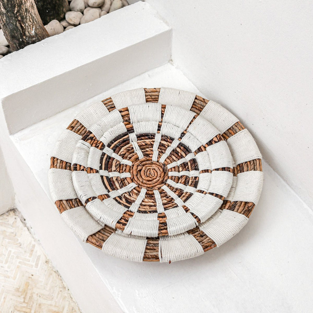 Wall Decor | Wall Basket | Decorative Bowl HUTAN made of Banana Fibre (2 sizes) - LUXONAS HOME