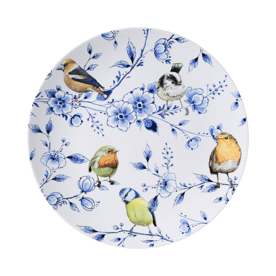 Wall Plate Forest Birds with Blossom
