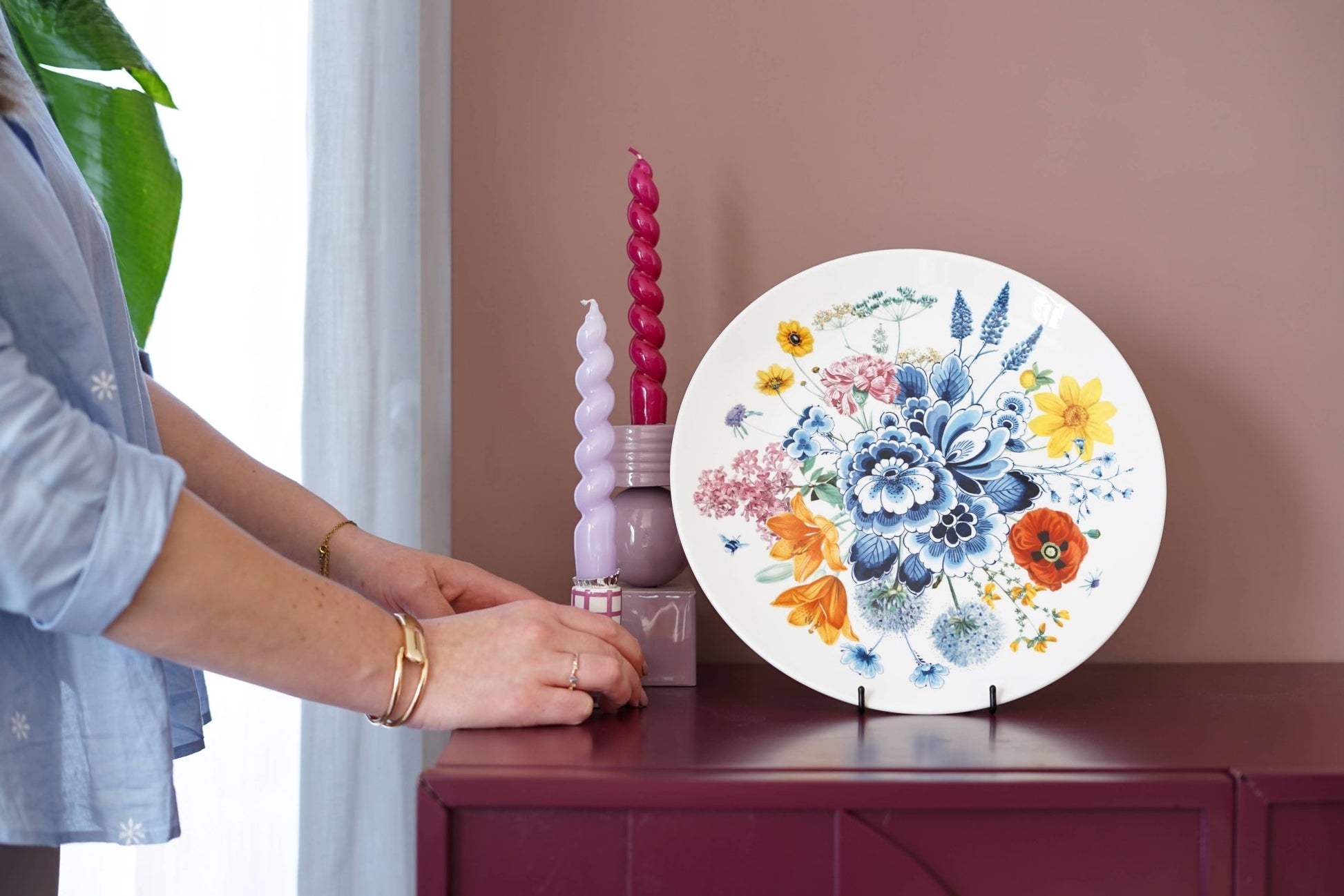 Wall Plate - Wildflowers - 31cm - LUXONAS