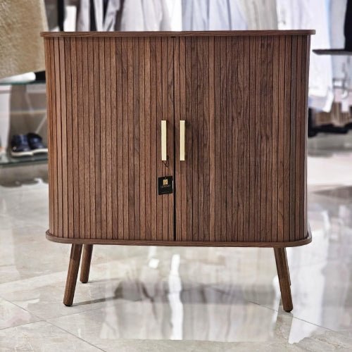 Walnut Nerie Cabinet - Elegant Storage Solution - LUXONAS HOME