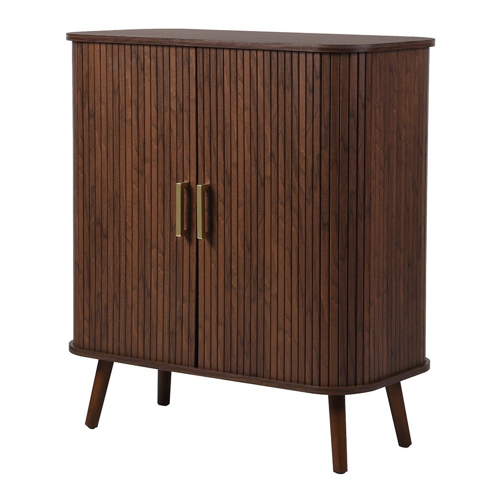 Walnut Nerie Cabinet - Elegant Storage Solution - LUXONAS