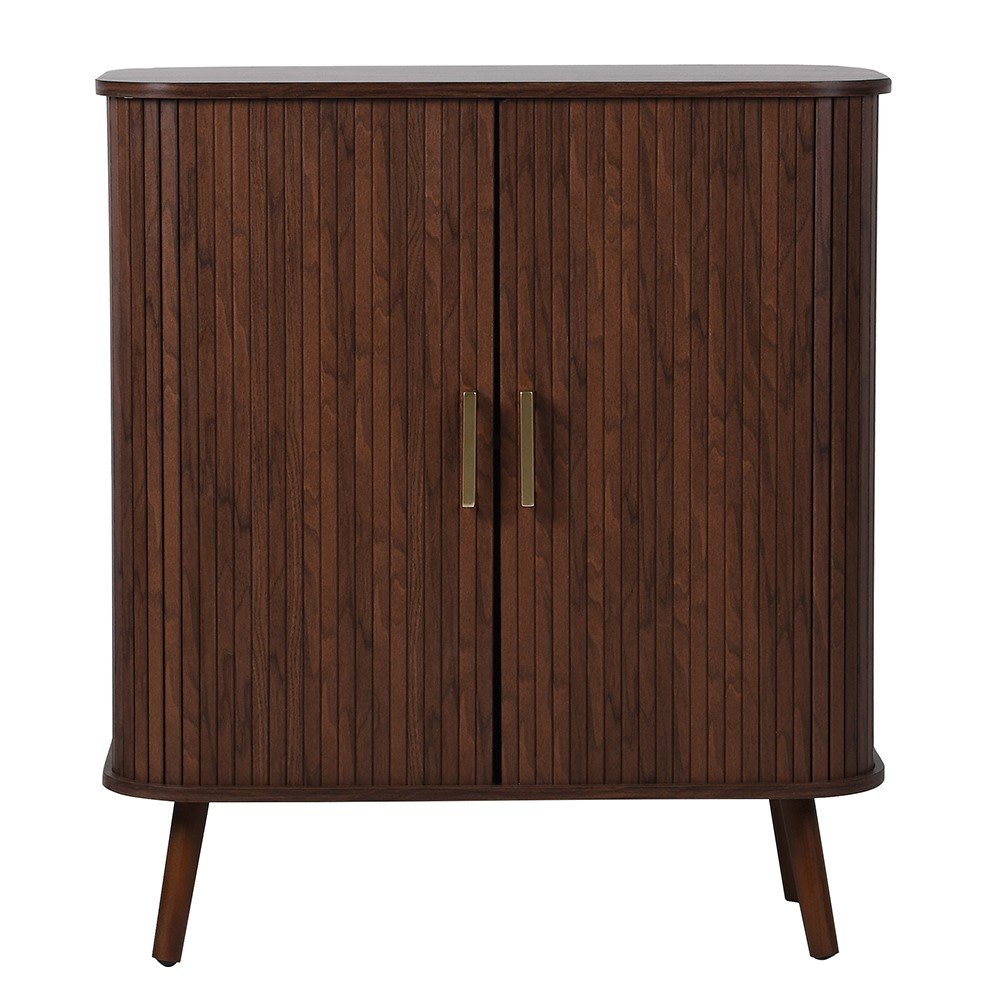 Walnut Nerie Cabinet - Elegant Storage Solution - LUXONAS