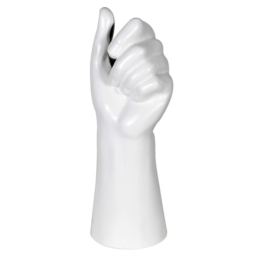 Whimsical Porcelain Hand Vase - LUXONAS