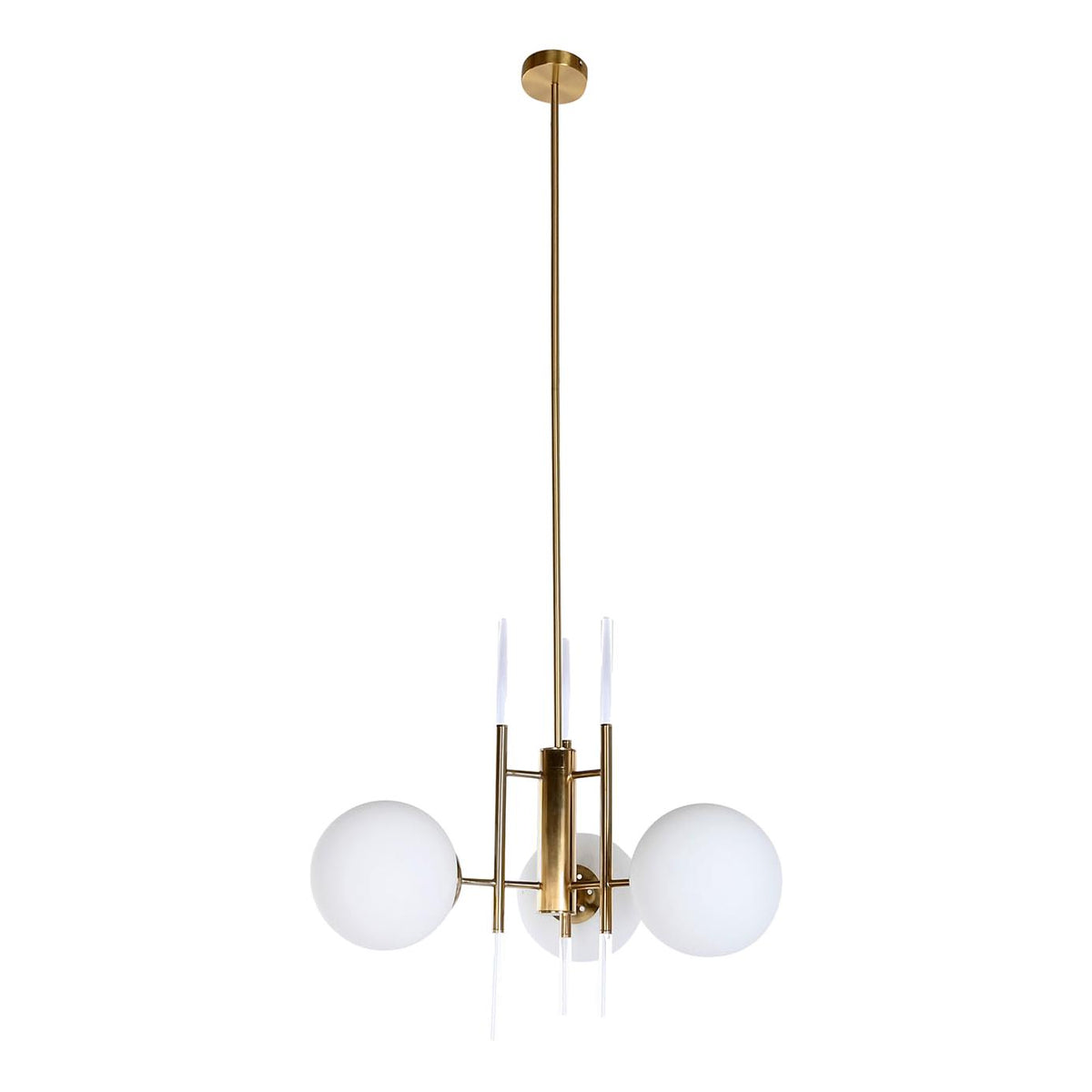 White 3 Ball Ceiling Chandelier