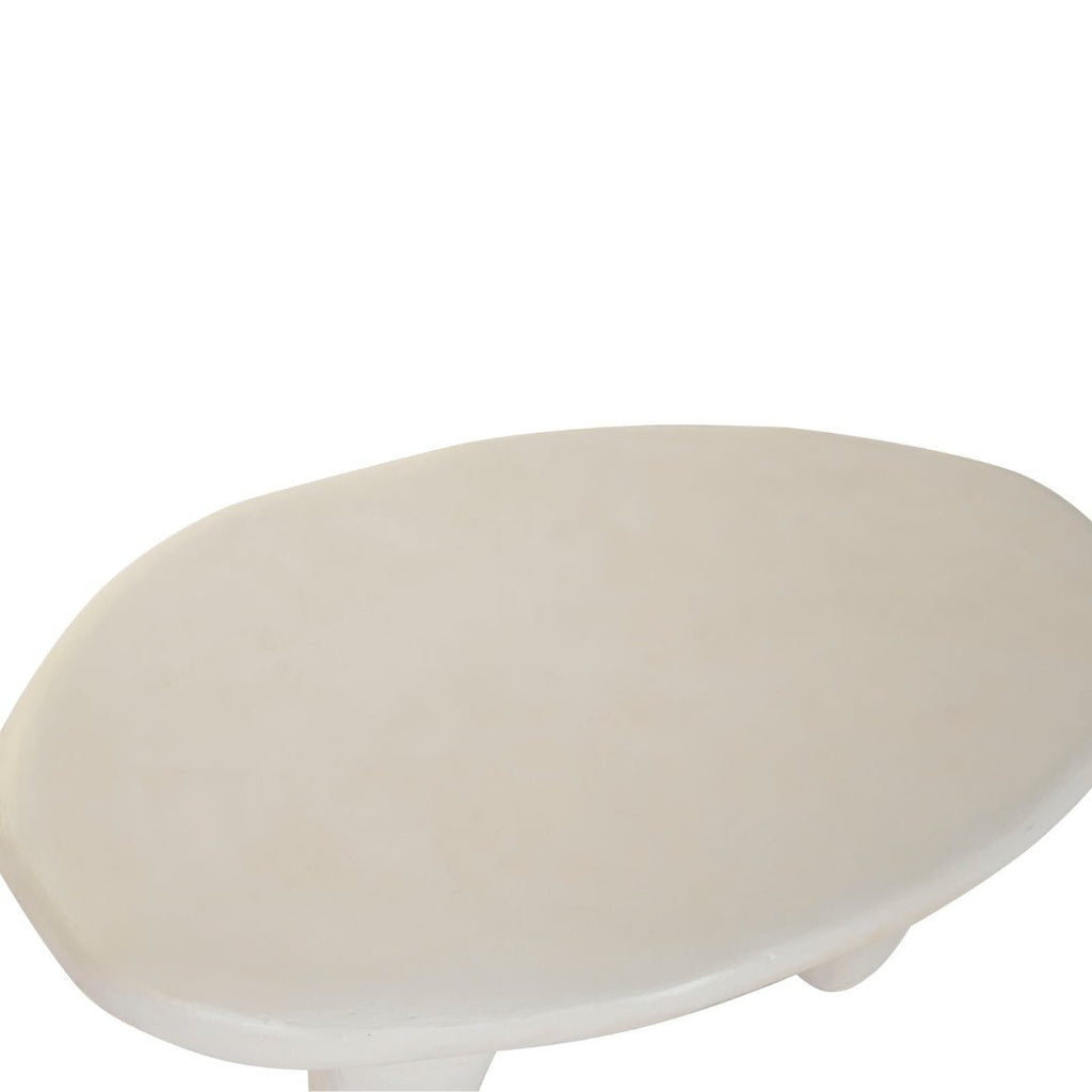 White Abstract Coffee Table - LUXONAS