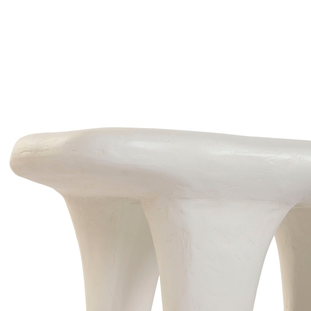 White Abstract Coffee Table - LUXONAS