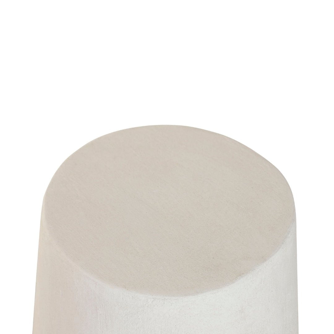 White Abstract Side Table - Modern Minimalist Design - LUXONAS