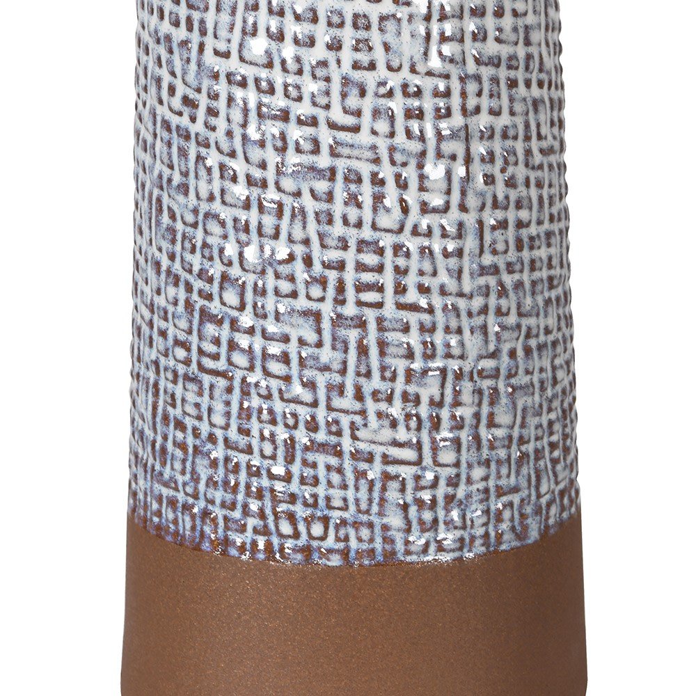 White Aztec Vase - LUXONAS