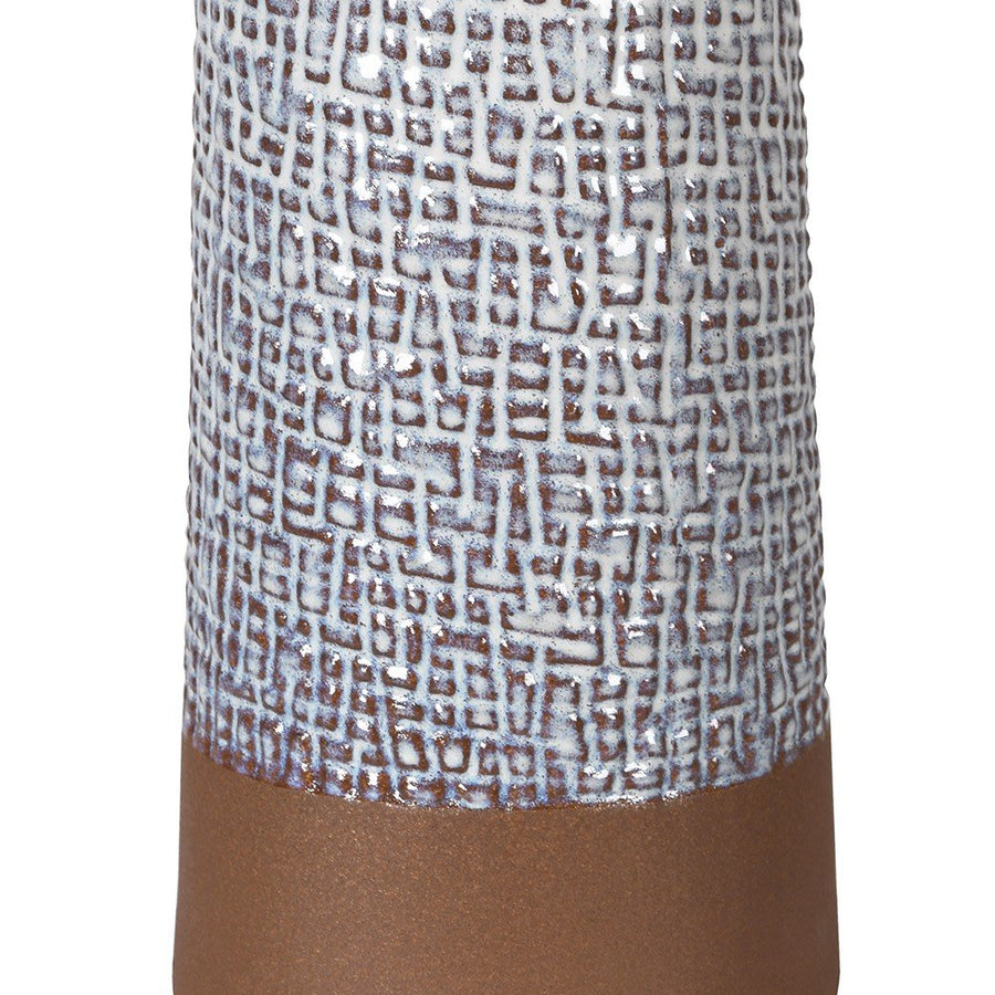 Elegant White Aztec Vase