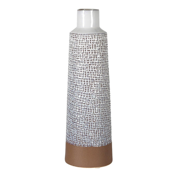 Elegant White Aztec Vase