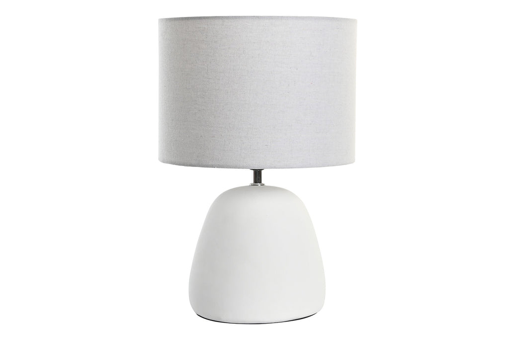 White Bobble Base Table Lamp - LUXONAS