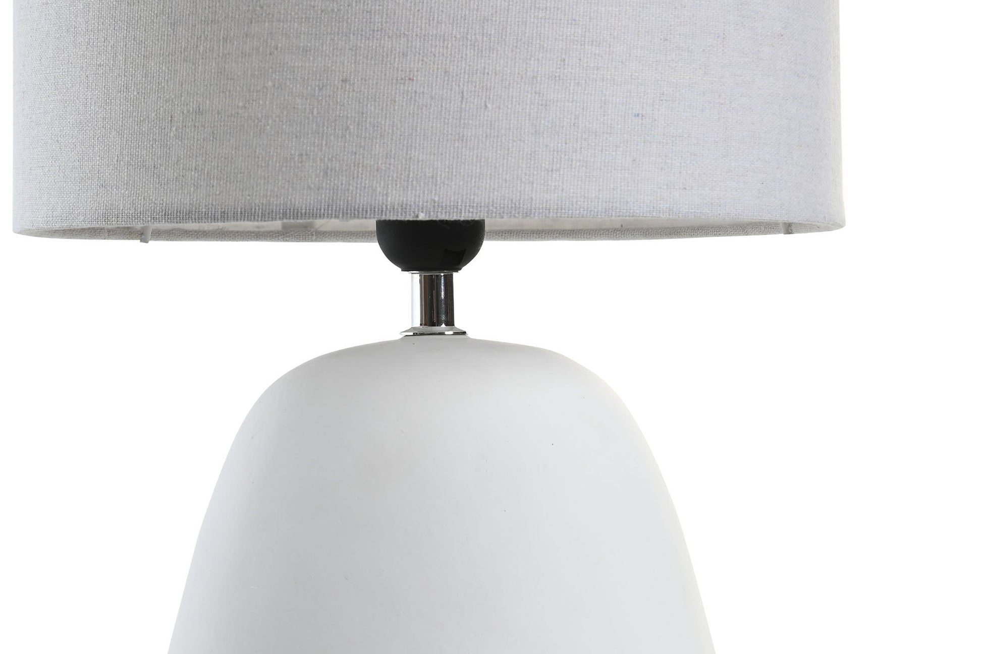 White Bobble Base Table Lamp - LUXONAS