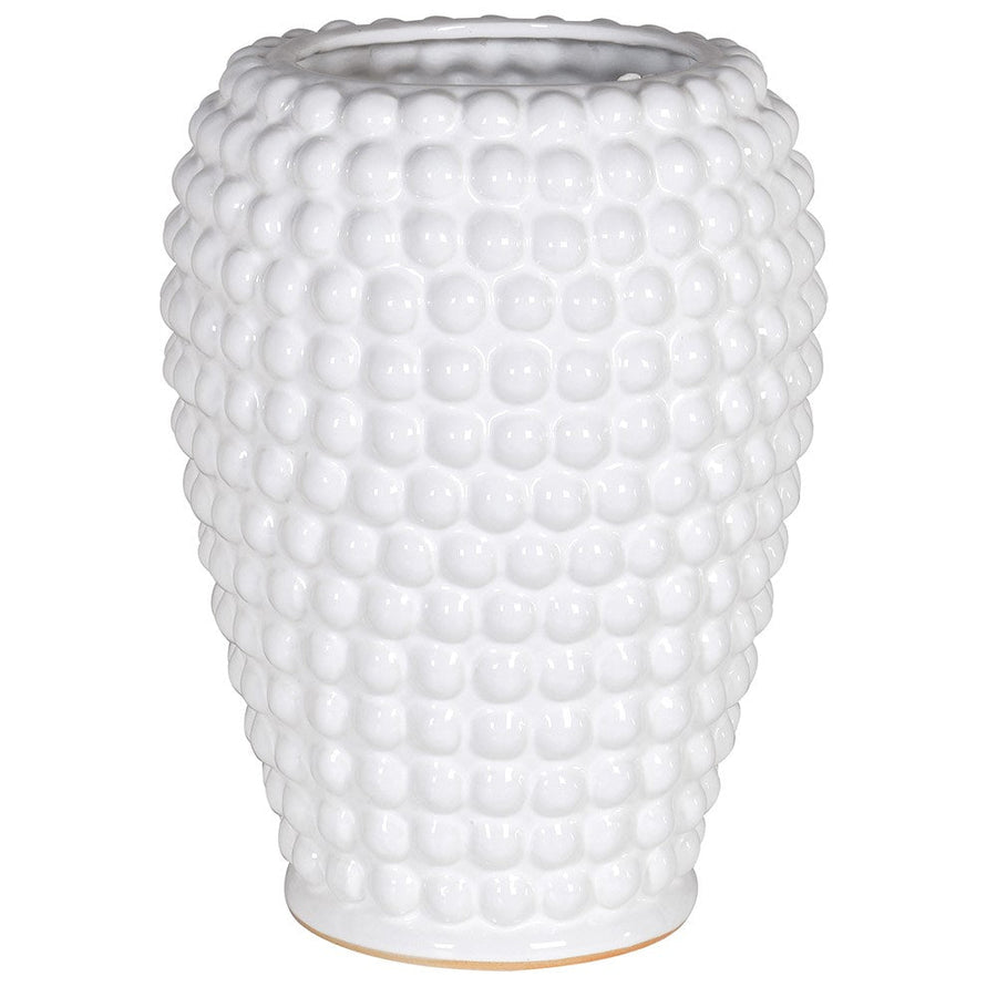 White Bobble Ceramic Vase