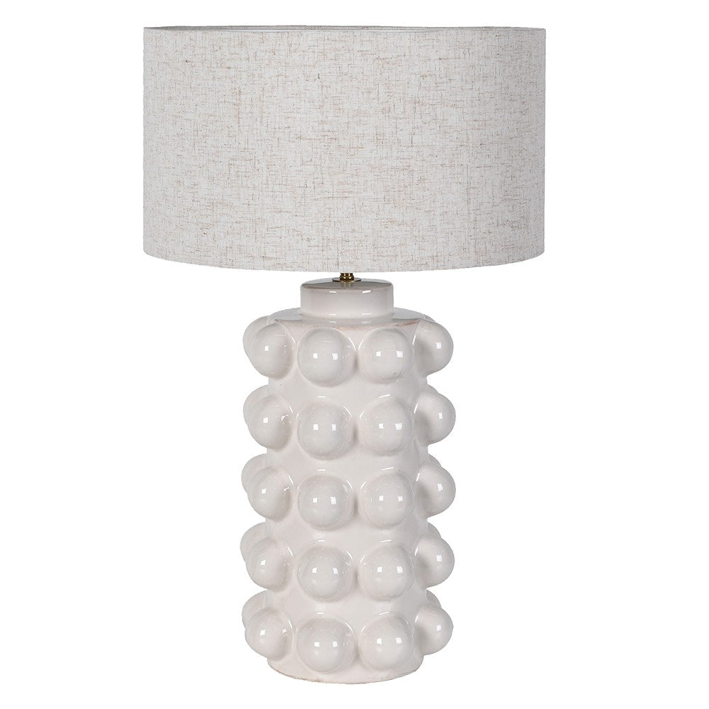 White Bobble Table Lamp - LUXONAS HOME