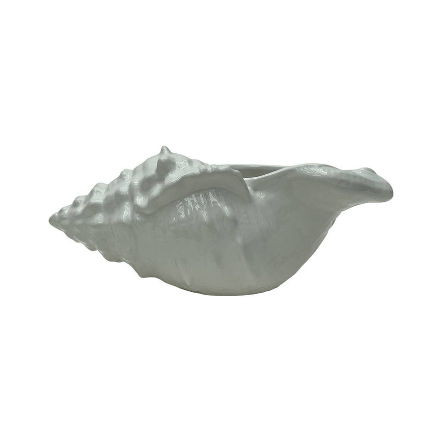 White Ceramic Shell Deco