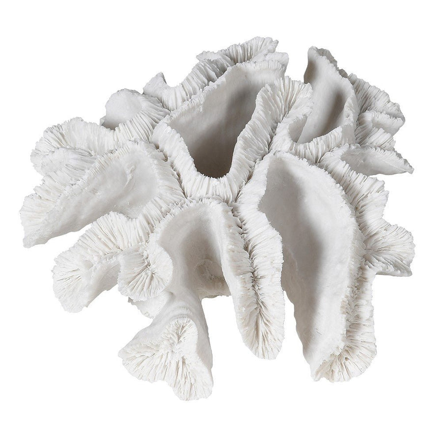 White Faux Coral Decorative Piece