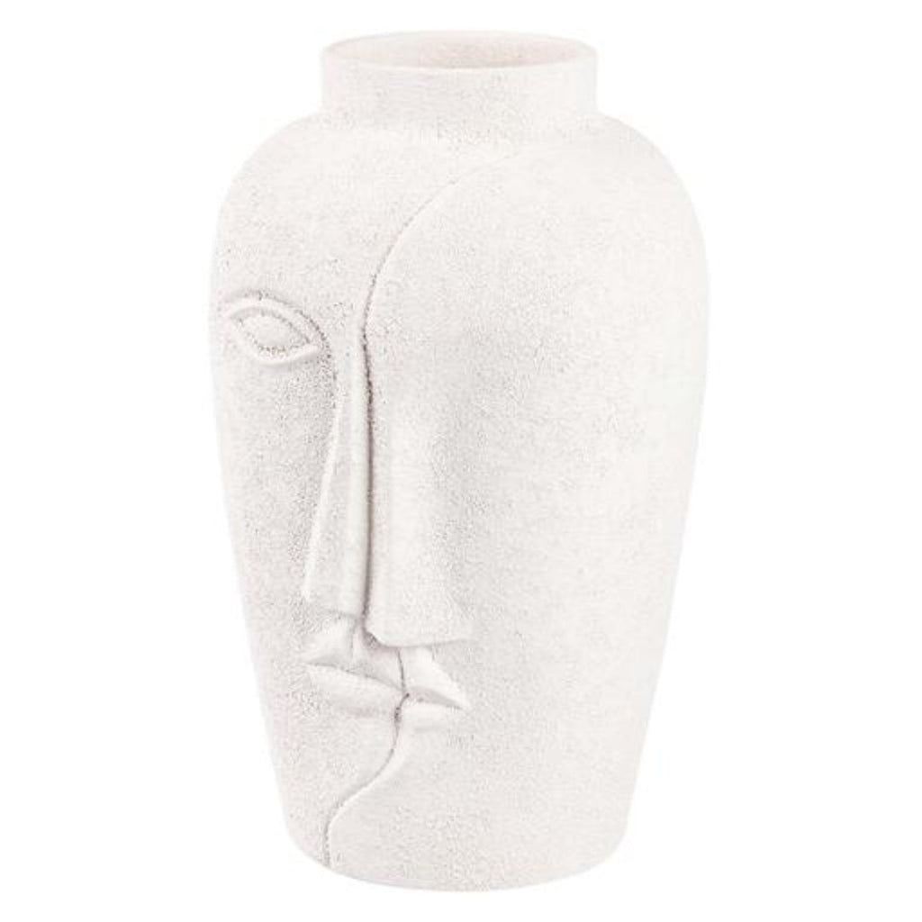 White Head Ceramic Vase - LUXONAS