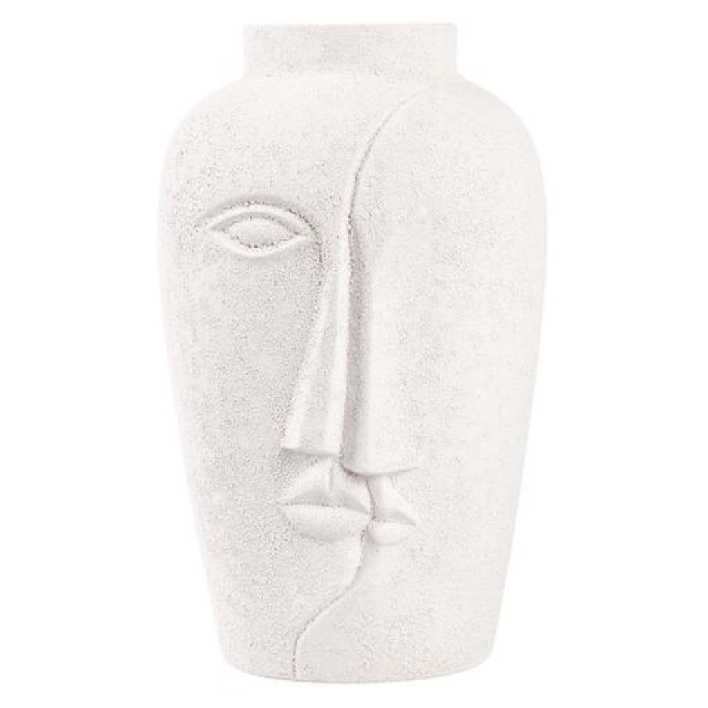 Elegant White Head Ceramic Vase