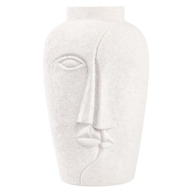 Elegant White Head Ceramic Vase