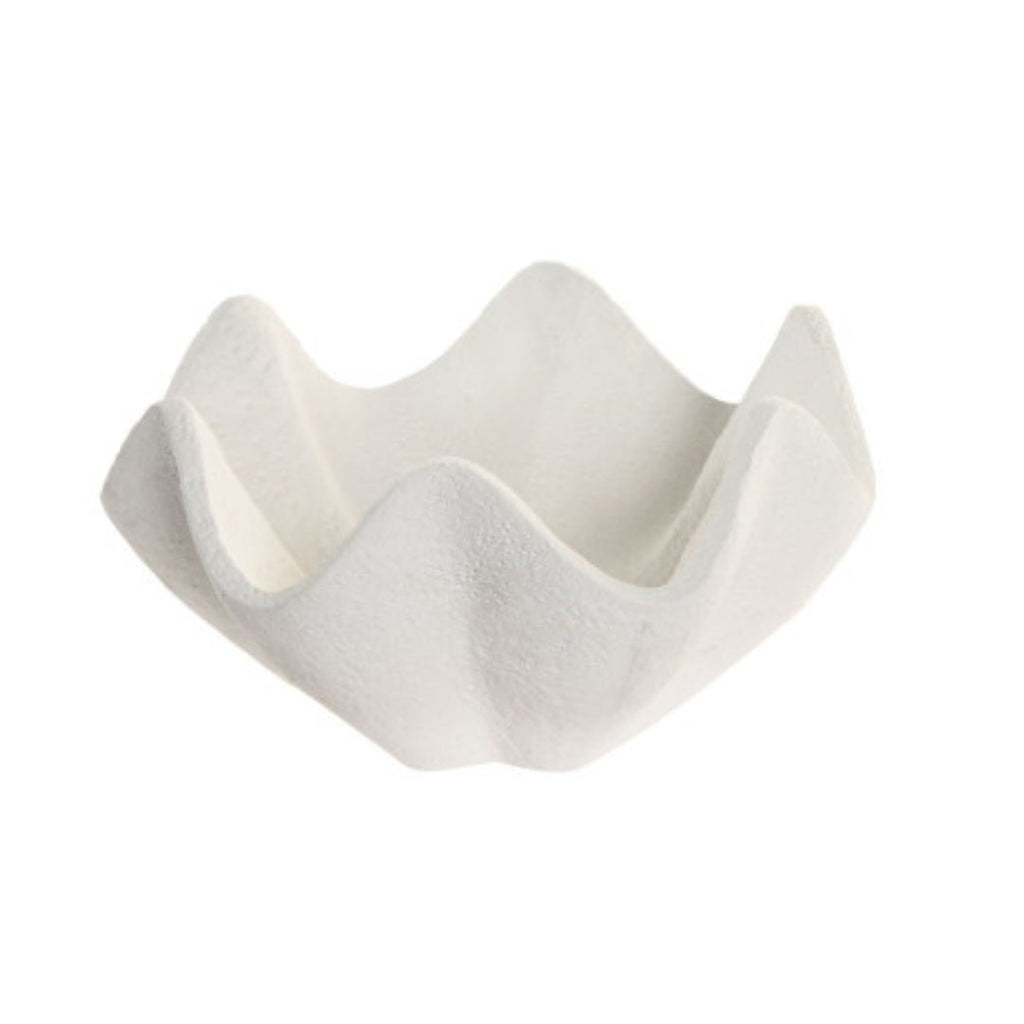 White Large Cement Bowl - LUXONAS