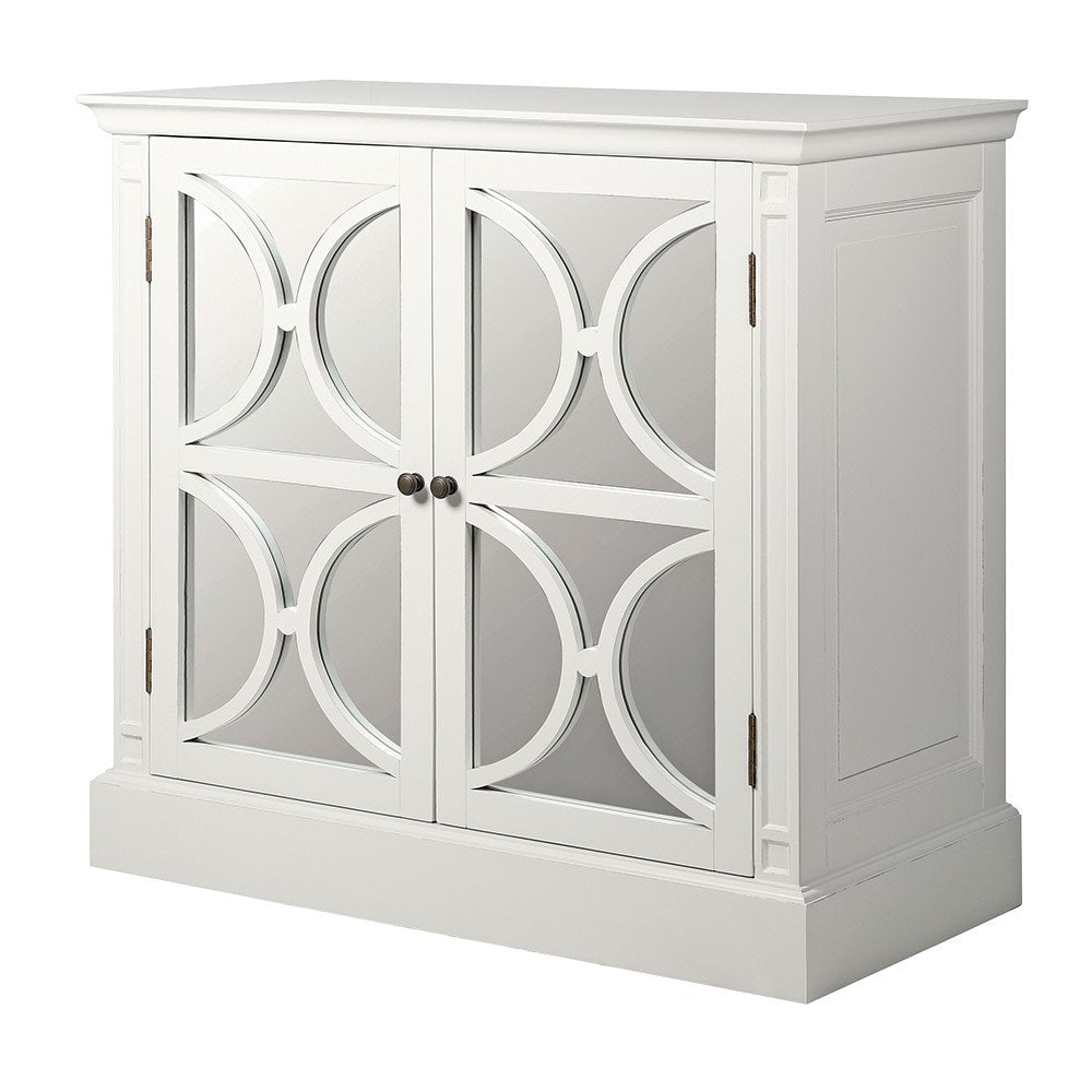 White Lysa 2 Door Cupboard - LUXONAS