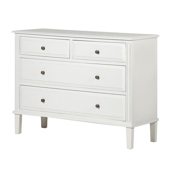 White Lysa 4 Drawer Chest