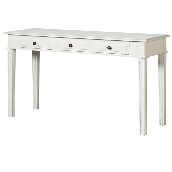 White Lysa Drawer Hall Table