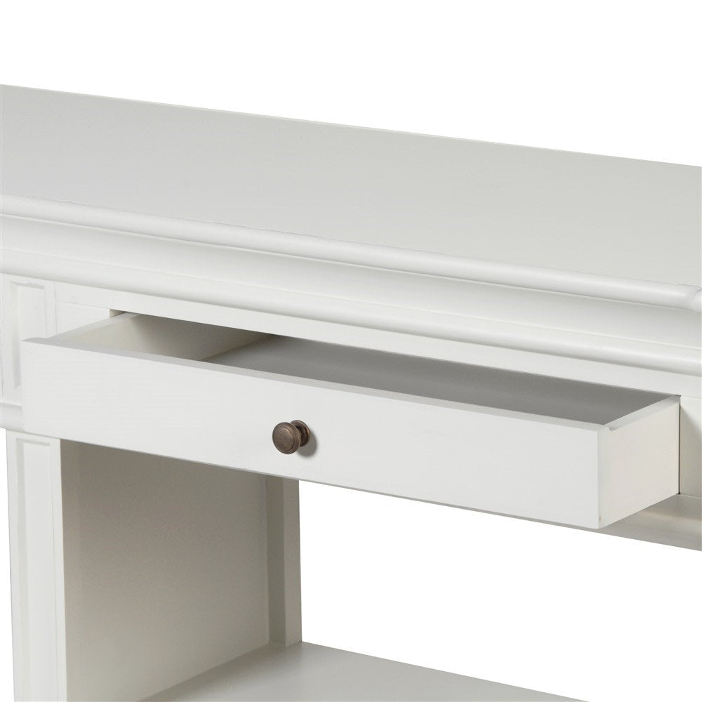White Lysa Shelf Buffet - LUXONAS