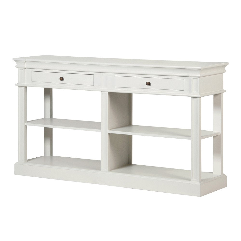 White Lysa Shelf Buffet - LUXONAS