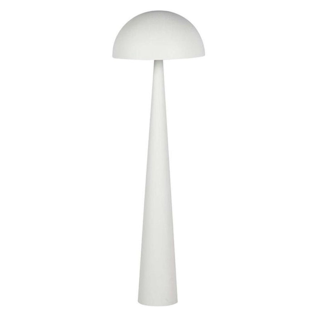 Elegant White Metal Floor Lamp for Modern Interiors