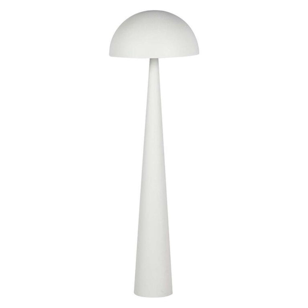 Elegant White Metal Floor Lamp for Modern Interiors