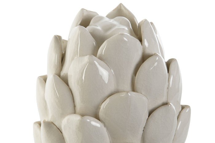 White Pineapple Ceramic Deco