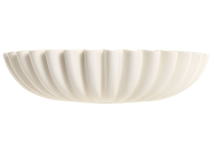 White Resin Flake Bowl