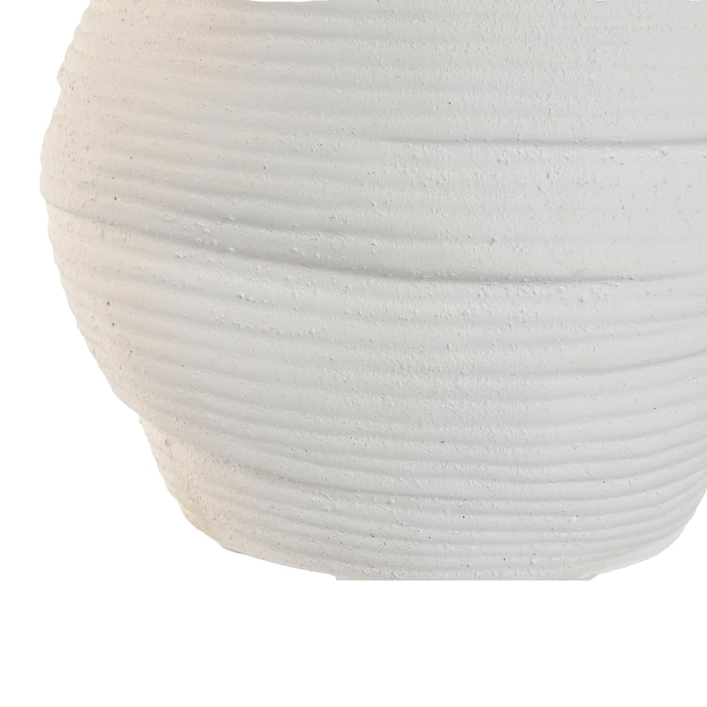 White Rope Effect Planter - LUXONAS
