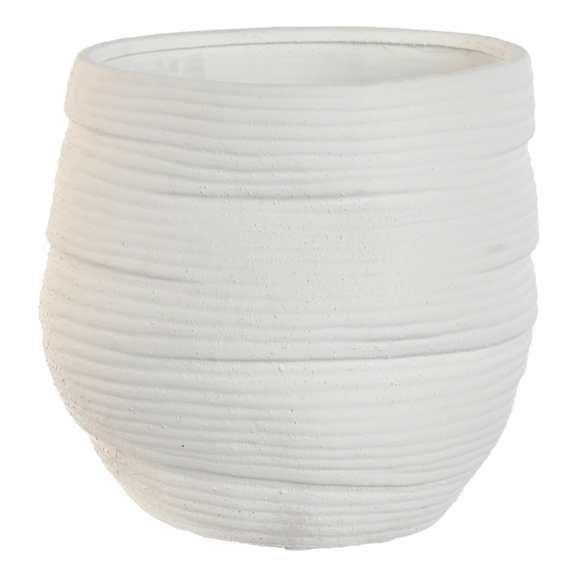 White Rope Effect Planter