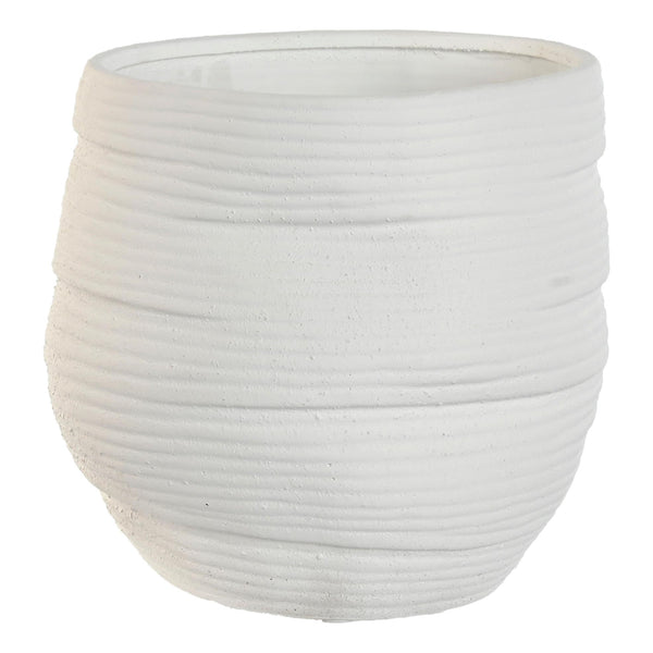 White Rope Effect Planter