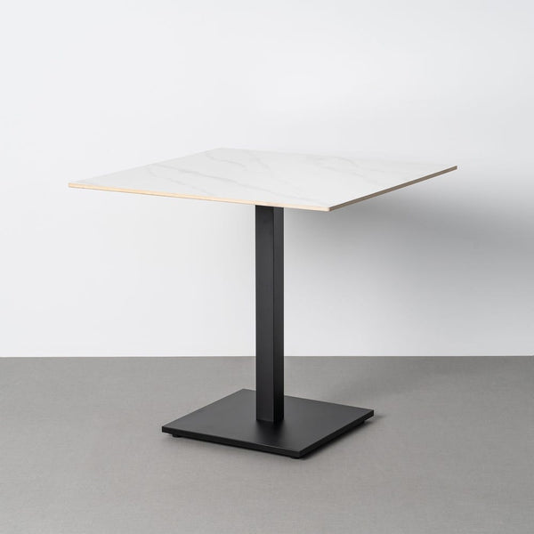 White Sintered Stone Contract Table 80 x 80 x 75 cm