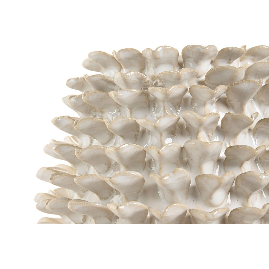 White Spiked Stoneware Vase