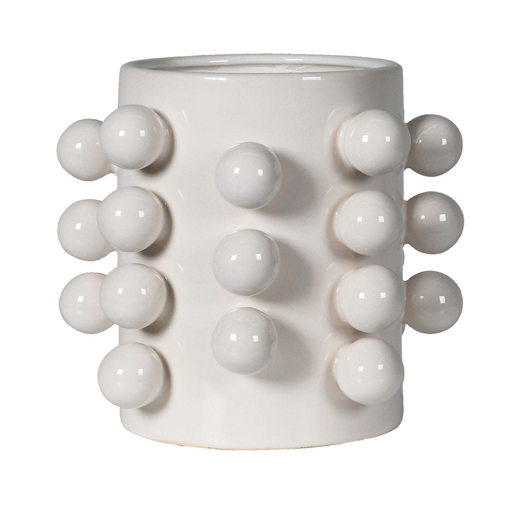 White Sway Vase - LUXONAS HOME