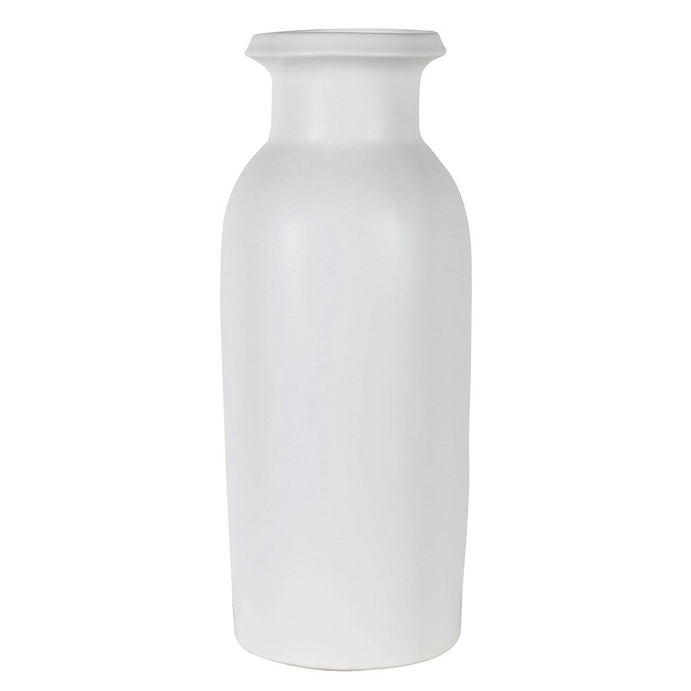White Tullia Matte Ceramic Vase