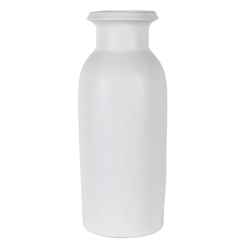 White Tullia Matte Ceramic Vase